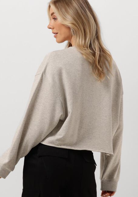 Graue ALIX THE LABEL Pullover & Cardigans LADIES KNITTED CROPPED WORLD TOUR SWEATER - large