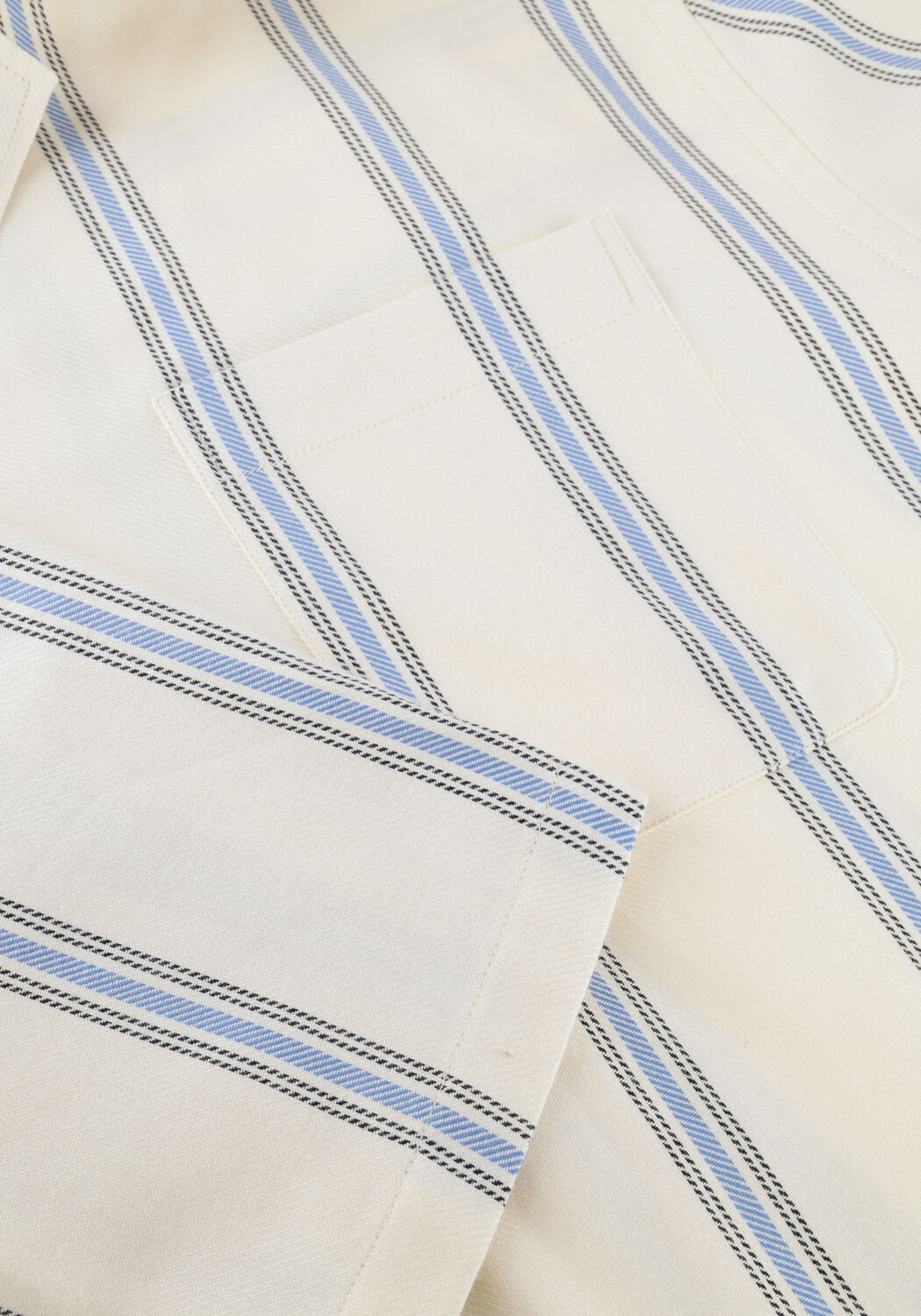 Creme LES DEUX Casual-Oberhemd LAWSON STRIPE SS SHIRT - large