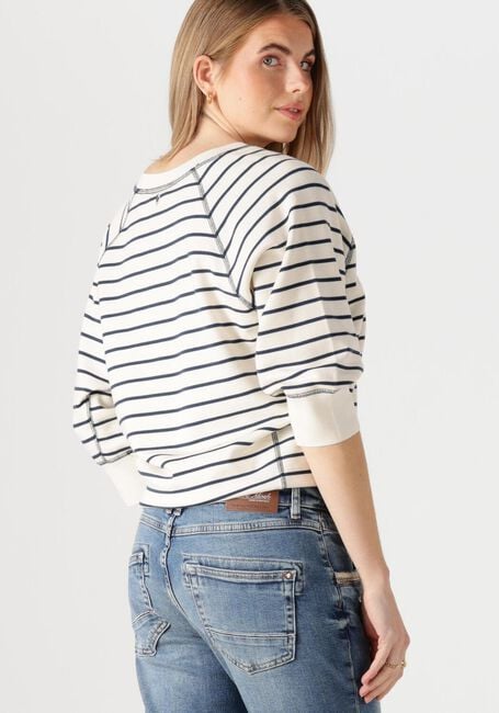 Blaue MOS MOSH Sweatshirt MMMAGGIE STRIPE SWEATSHIRT - large