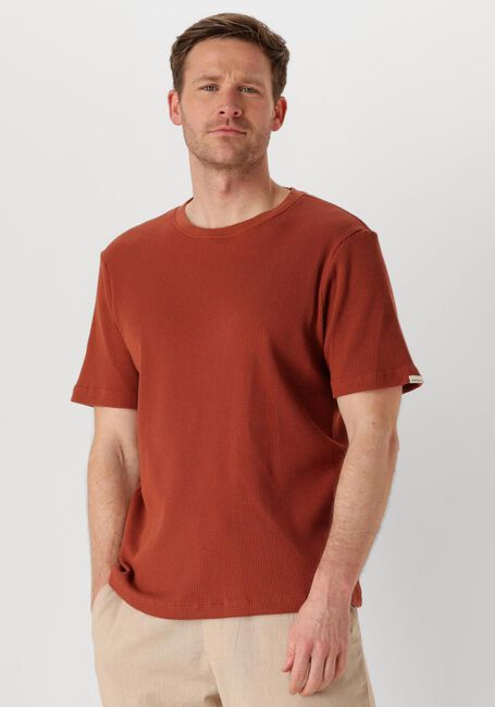 Orangene ANERKJENDT T-shirt AKKIKI S/S WAFFLE TEE - large