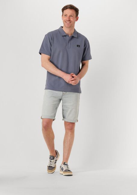 Graue CALVIN KLEIN Polo-Shirt WOVEN LABEL POLO - large