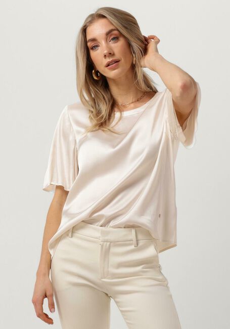 Ecru MOS MOSH Blusen EVIE SS SATIN BLOUSE - large