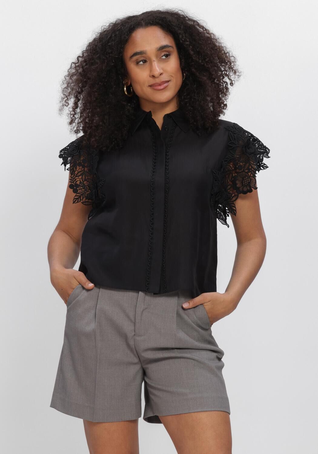 Schwarze COPENHAGEN MUSE Tops & T-shirts CMMOLLY-SHIRT - large