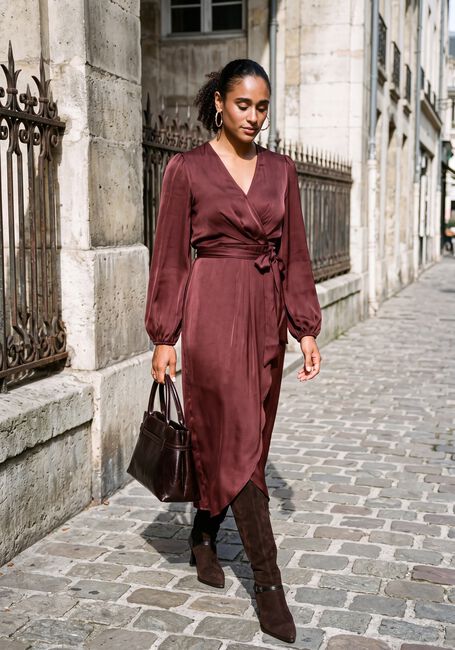 Bordeaux LINA LOCCHI Midikleid LL-BEA - large