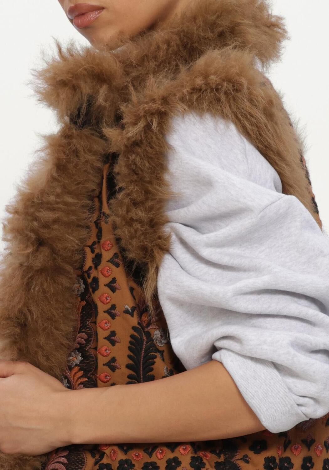Braune ANTIK BATIK Gilet IVAN GILET - large