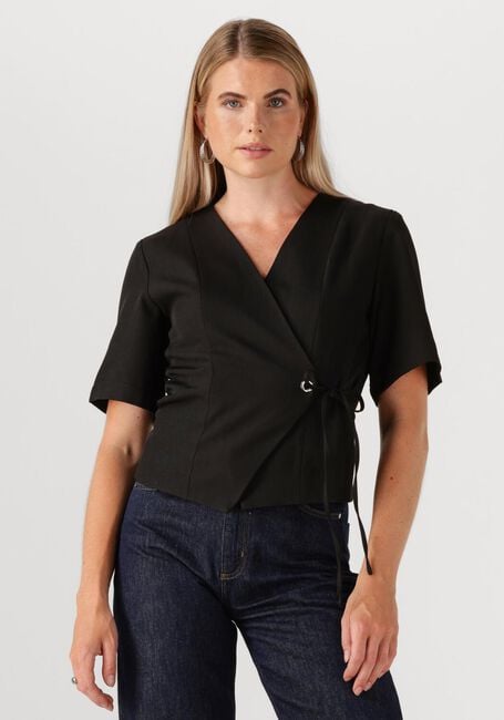 Schwarze NEO NOIR Blazer SIMMO EYELET BLOUSE - large