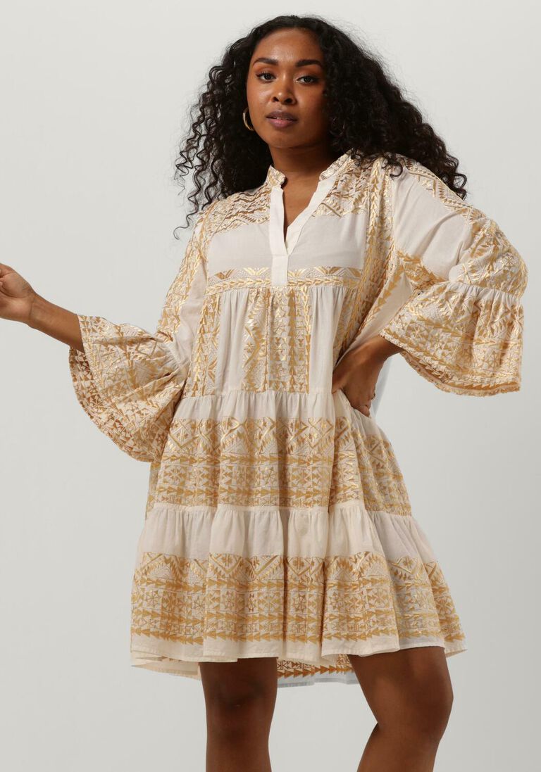 ecru greek archaic kori minikleid 230631