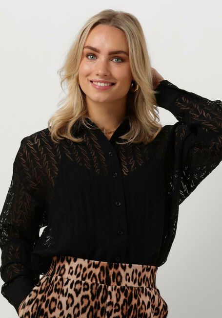 Schwarze ALIX THE LABEL Blusen LADIES WOVEN BULL BURNOUT BLOUSE - large