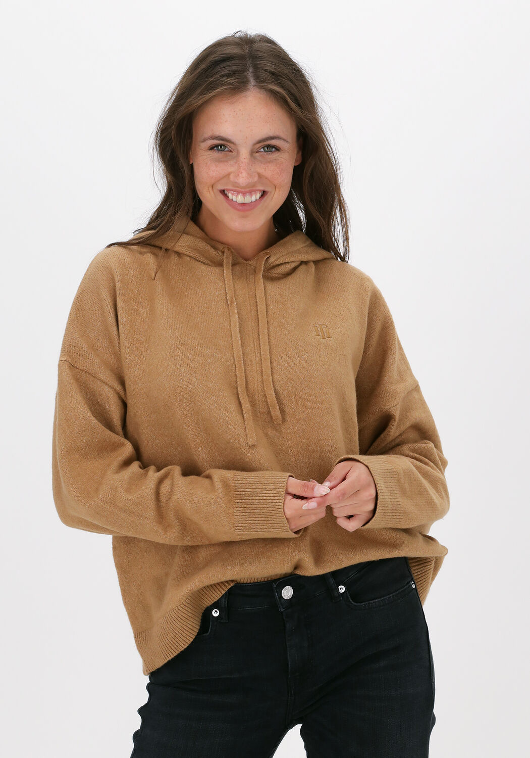 Camelfarbene TOMMY HILFIGER Sweatshirt TH FLEX HOODIE SWEATER Omoda
