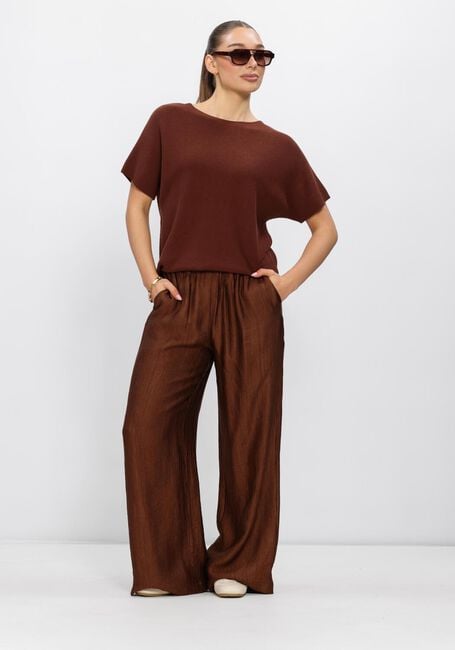 Braune KNIT-TED Weite Hose JANOU - large