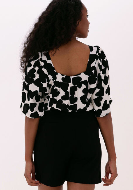 Schwarze JANSEN AMSTERDAM Blusen TOP SQUARE NECK - large