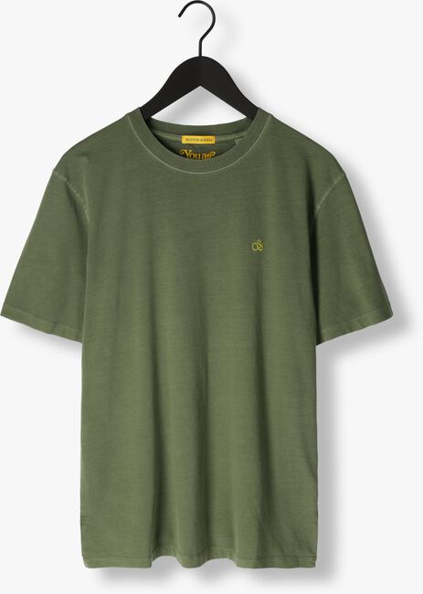 Grüne SCOTCH & SODA T-shirt GARMENT DYE LOGO T-SHIRT - large