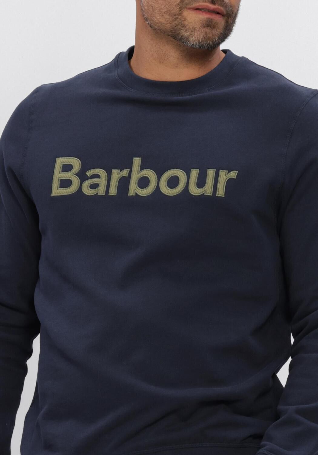Dunkelblau BARBOUR Sweatshirt PIQUE APPLIQUE CREW - large