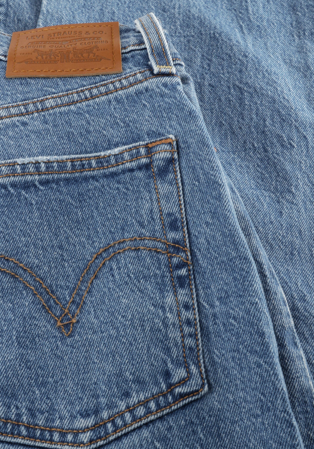 Blaue LEVI'S Straight leg jeans RIBCAGE FULL LENGHT DANCE AROUND - large