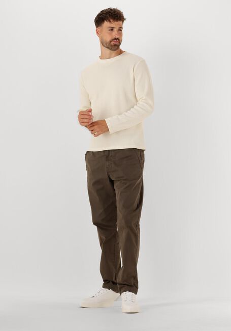 Ecru ANERKJENDT Polos & T-Shirts AKKIKKI L/S WAFFLE TEE - large
