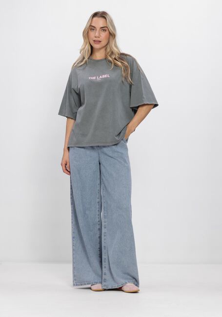 Hellgrau ALIX THE LABEL T-shirt LADIES KNITTED RAGLAN T-SHIRT - large