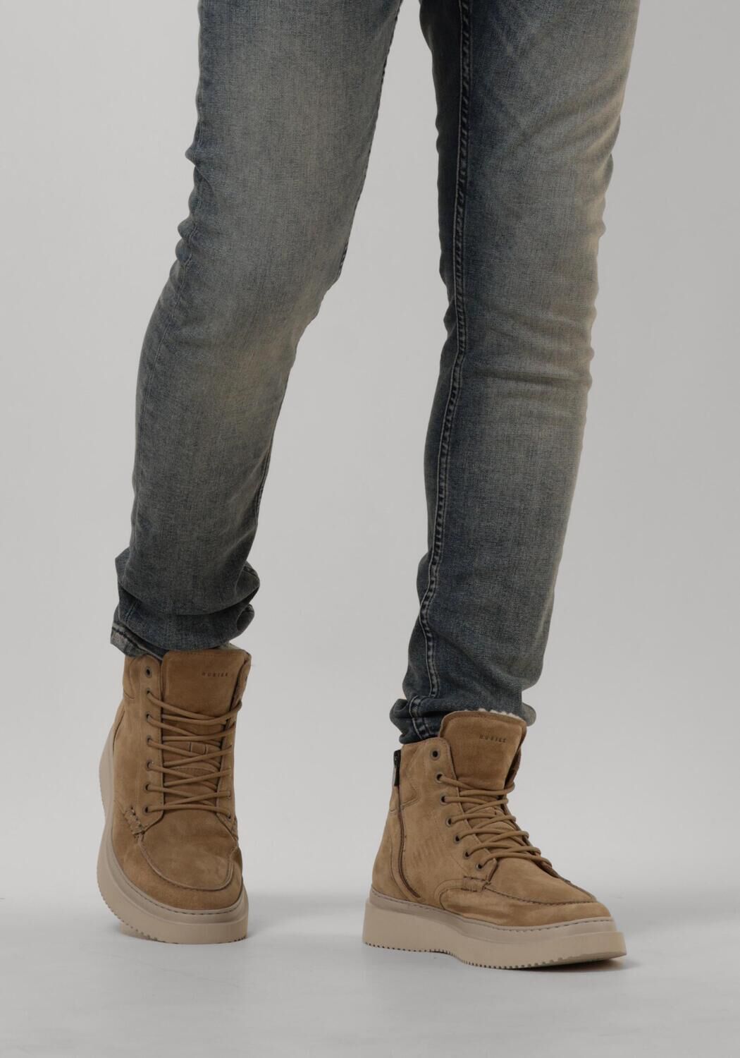 Taupe NUBIKK Schn&uuml;rboots JONAH ARTIC FUR - large