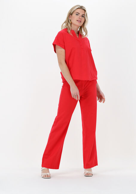 Rote CC HEART Weite Hose WIDE LINEN PANTS - large