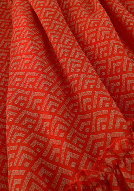 Orangene COLOURFUL REBEL Midikleid EMBLA SMALL GEO BALLOON SLEEVE MIDI DRESS - large