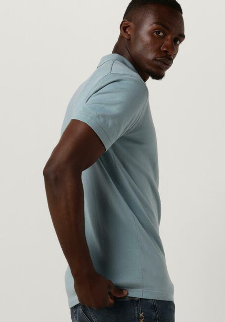 Blaue DSTREZZED Polo-Shirt POLO S/S COTTON KNIT - large