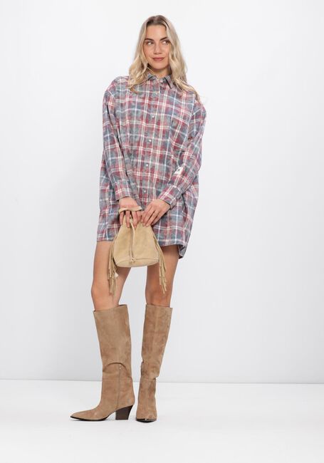 Mehrfarbige/Bunte ALIX THE LABEL Kleider LADIES WOVEN CHECKED DRESS - large