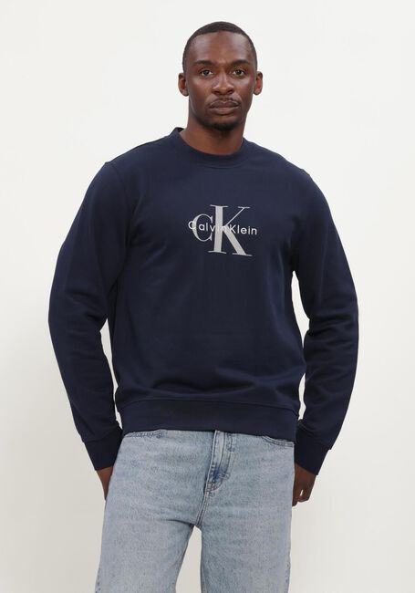 Dunkelblau CALVIN KLEIN Sweatshirt LS 350TERRY MNLG CN SWTSHRT - large