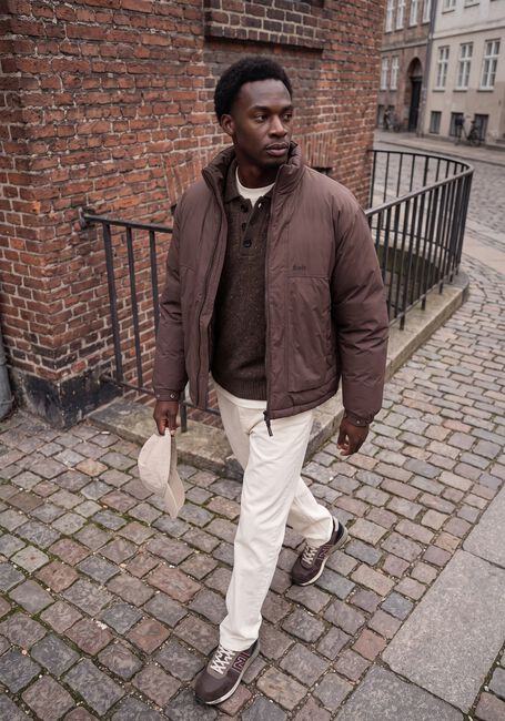 Braune THE GOODPEOPLE Pullover KPOLO - large