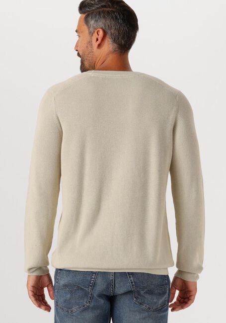 Taupe LYLE & SCOTT Pullover ENGINEERED RIB CREW NECK - large