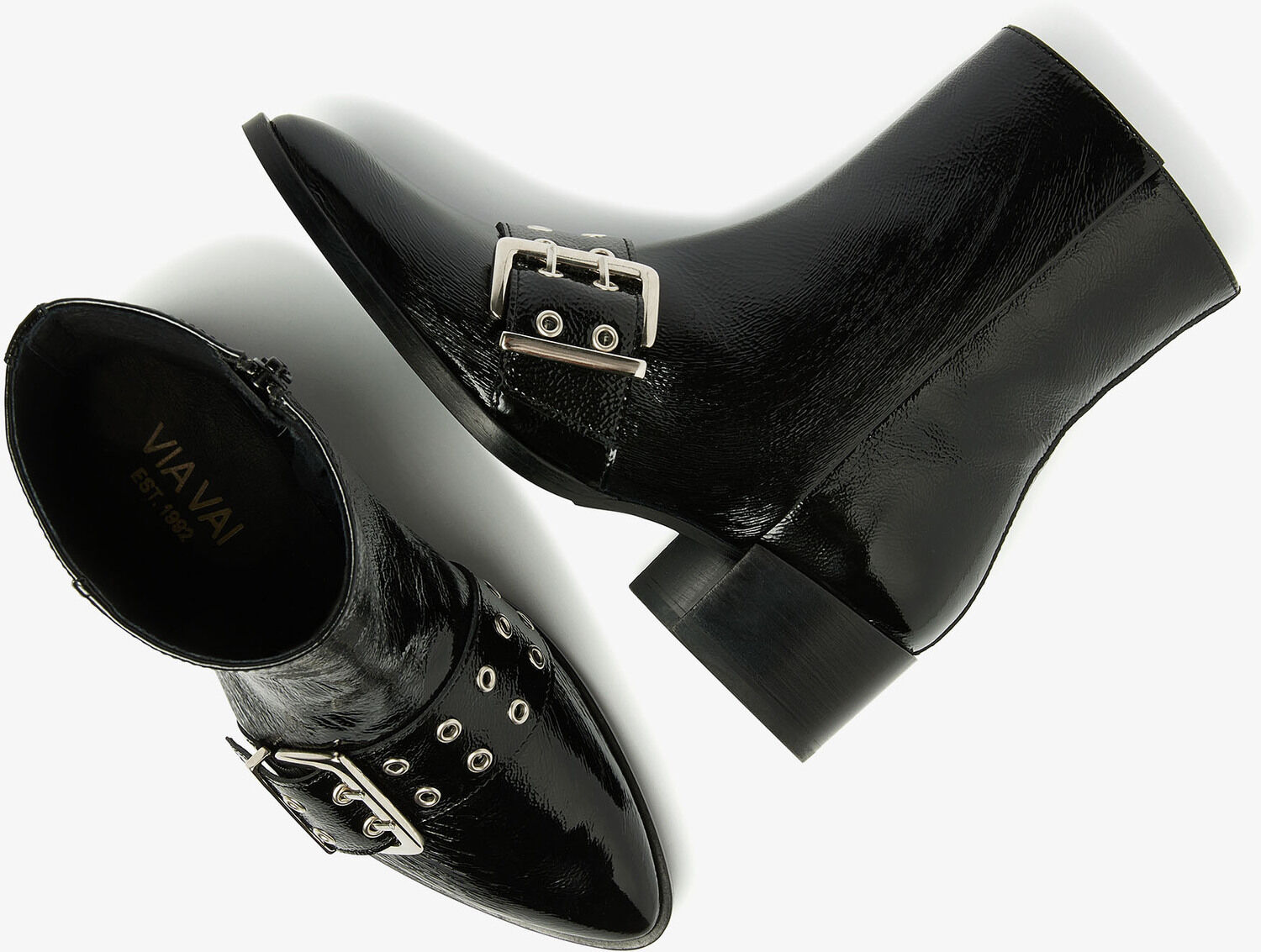 Schwarze VIA VAI Stiefeletten ROSE CAMDEN - large