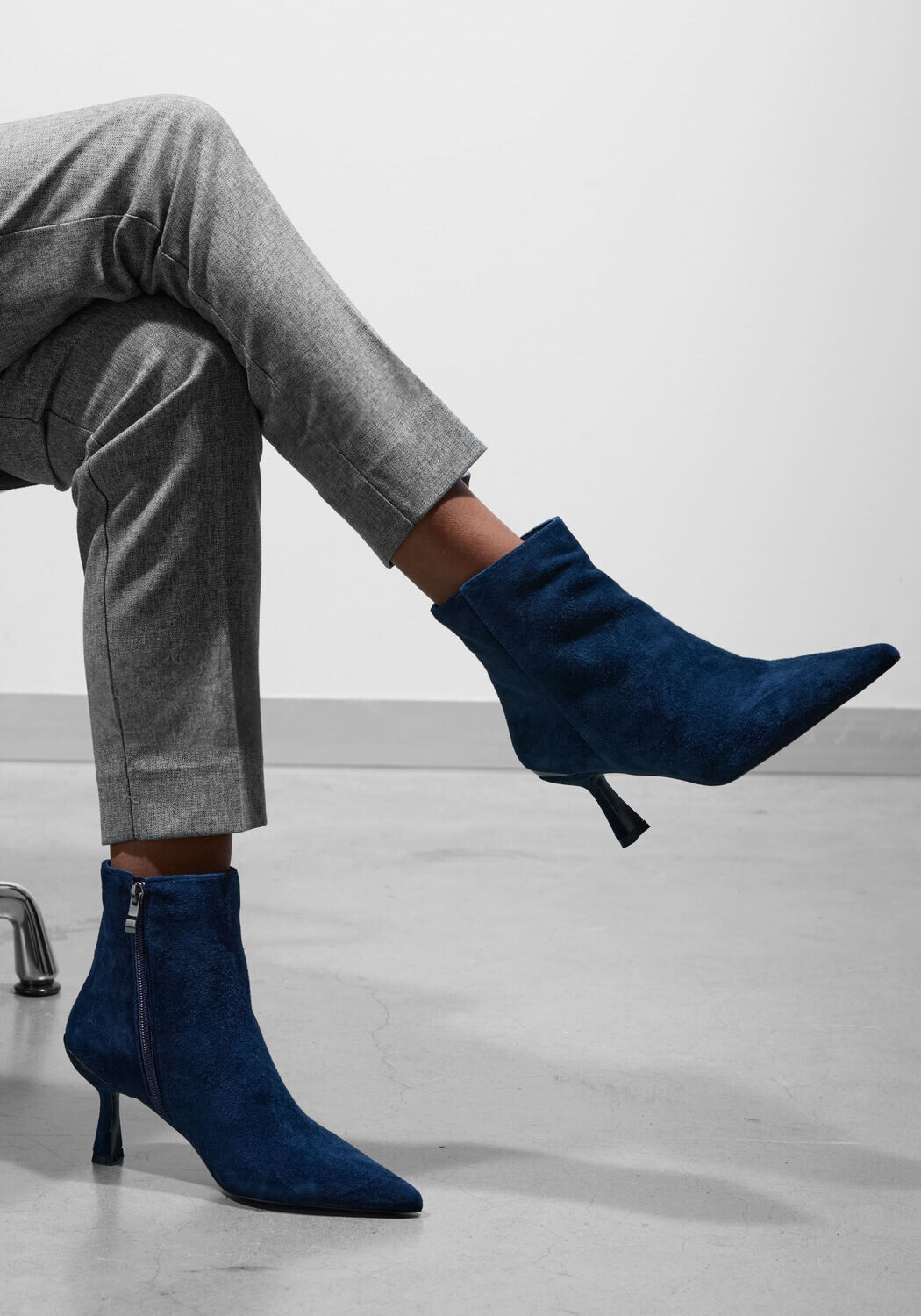 Blaue STEFANO LAURAN Stiefeletten BOTIN - medium