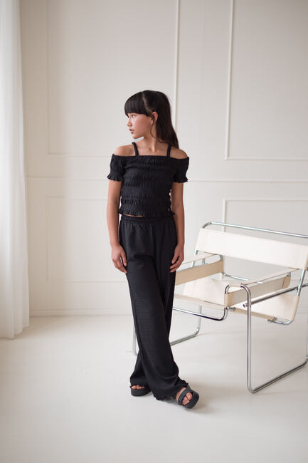 Schwarze LIKE FLO Hose FLUE FLO WIDE LEG - large