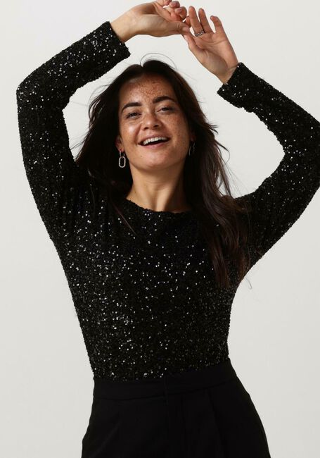 Schwarze COPENHAGEN MUSE Tops & T-shirts CMSEQUINCE-TEE - large