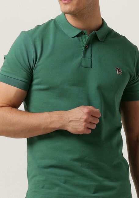 Grüne PS PAUL SMITH Polo-Shirt MENS SLIM FIT SS POLO SHIRT ZEBRA - large