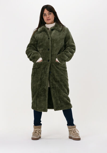 Grüne ANOTHER LABEL Fake-Fur-Jack MOUSSY COAT - large