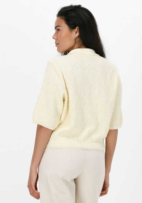 Gelbe ANOTHER LABEL Strickjacke LIVIA KNITTED PULL - large