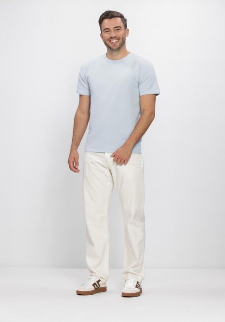 Blaue SELECTED MEN Polos & T-Shirts SLHSANDER SEERSUCKER SS O-NECK  TEE - large