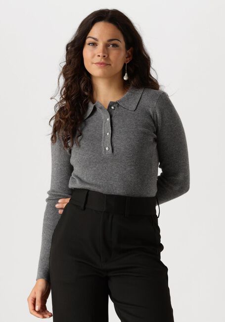 Graue NEO NOIR Pullover PANAMA KNIT BLOUSE - large