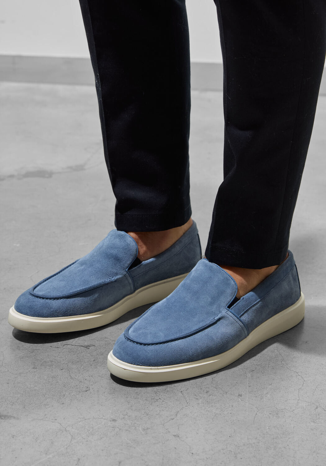 Blaue STEFANO LAURAN Loafer 7137 - medium