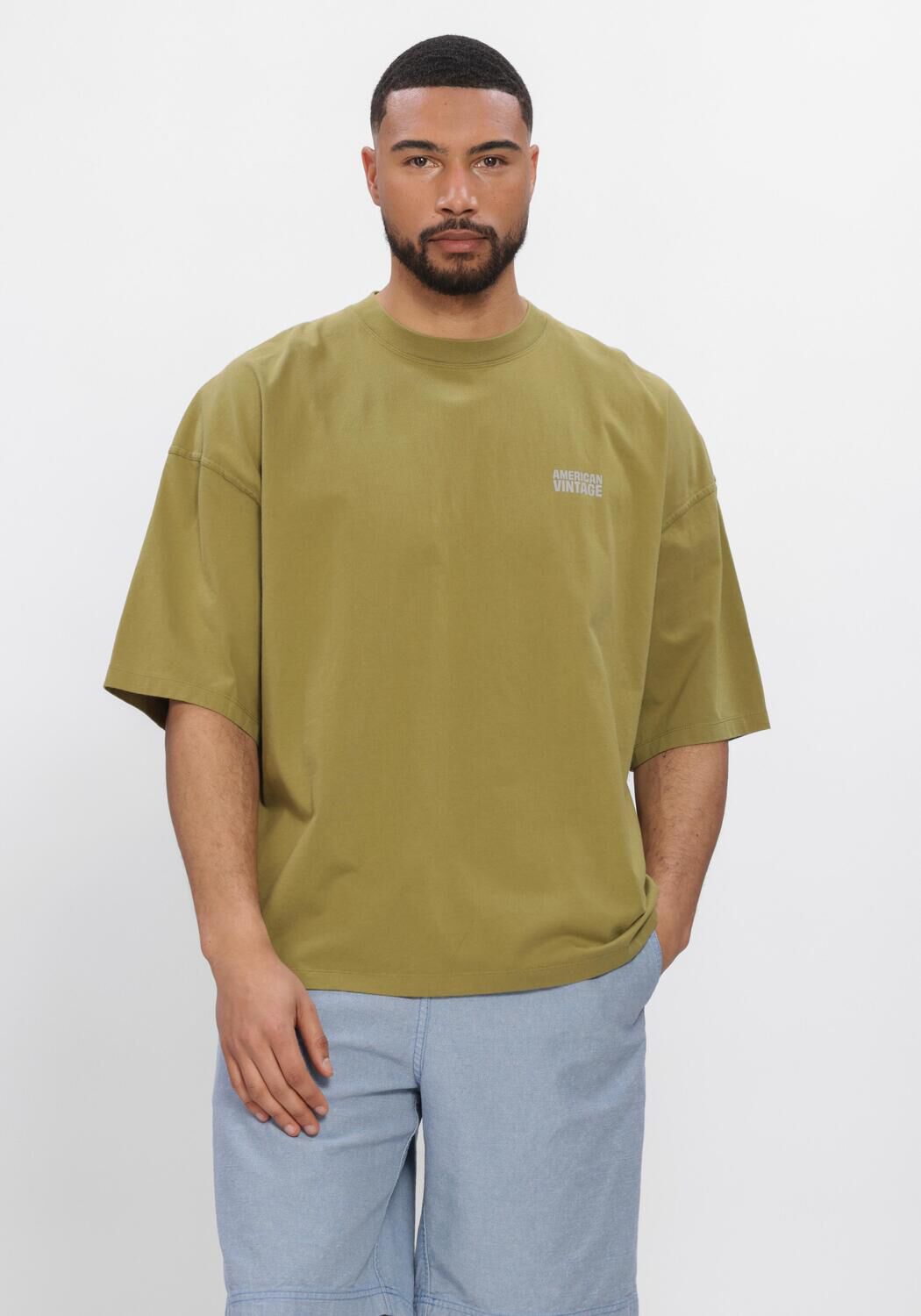 Gr&uuml;ne AMERICAN VINTAGE T-shirt GIXY - large