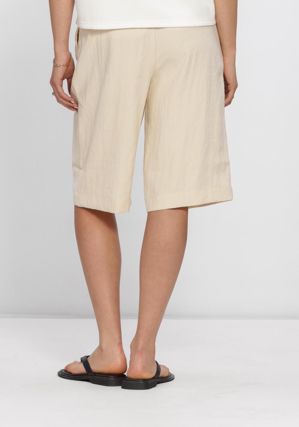 Beige MSCH COPENHAGEN Kurze Hose MSCHKEELEY EDELMIRA HW SHORTS - large