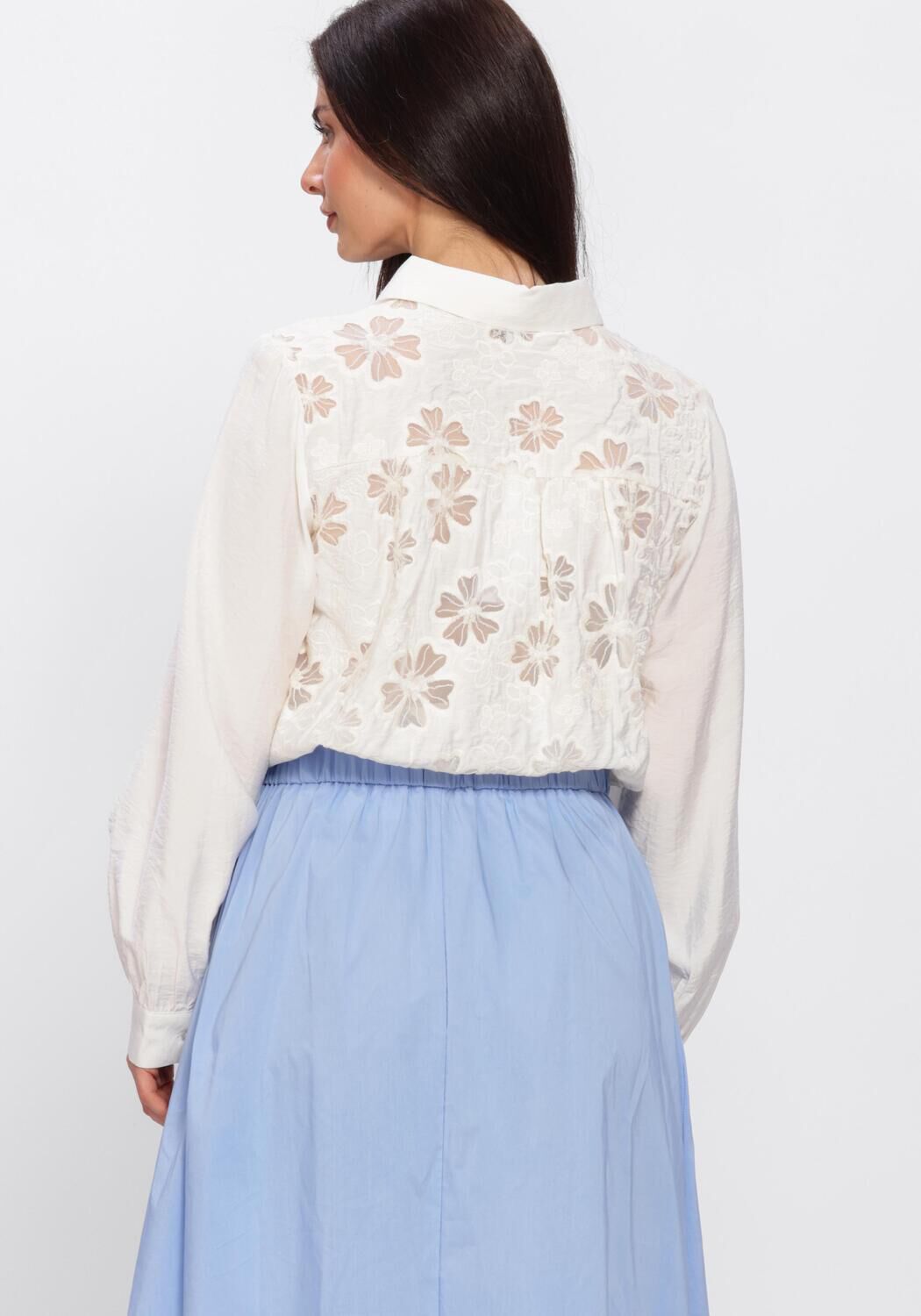 Wei&szlig;e OBJECT Blusen OBJJUNI L/S RE SHIRT - large