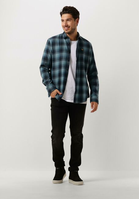 Hellblau PME LEGEND Casual-Oberhemd LONG SLEEVE SHIRT CTN TWILL CHECK - large