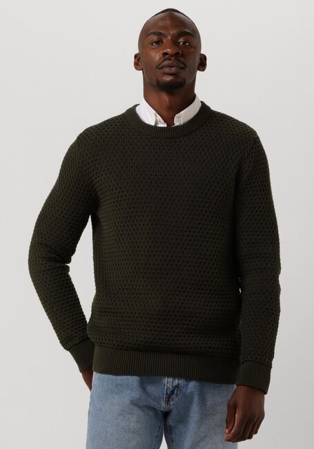 Dunkelblau SELECTED HOMME Pullover REMY LS KNIT ALL STU CREW NECK W CAMP - large