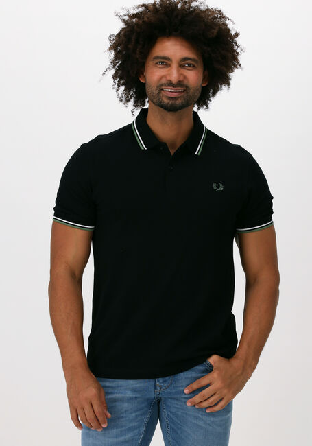 Schwarze FRED PERRY Polo-Shirt TWIN TIPPED FRED PERRY SHIRT - large