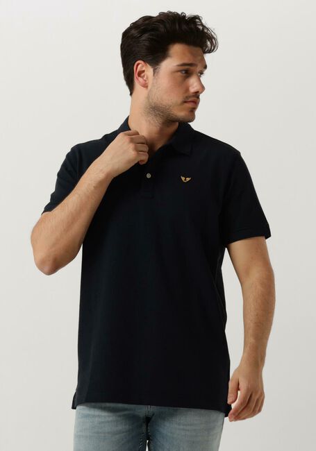 Blaue PME LEGEND Polo-Shirt SHORT SLEEVE POLO GARMENT DYE - large