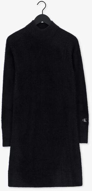 Schwarze CALVIN KLEIN Minikleid FLUFFY SWEATER DRESS - large