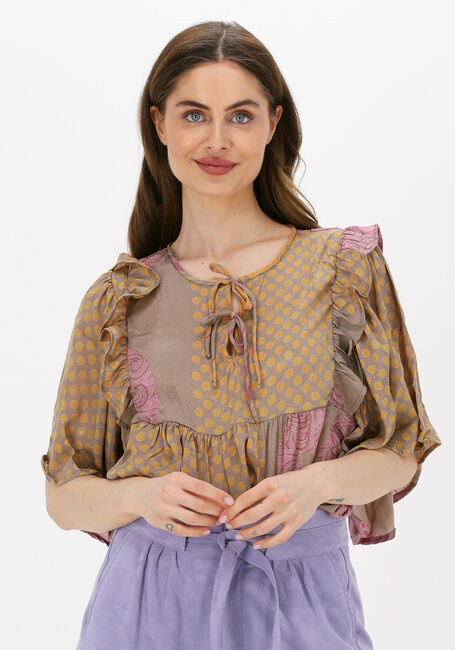 Beige SISSEL EDELBO Blusen TAYLOR TOP - large