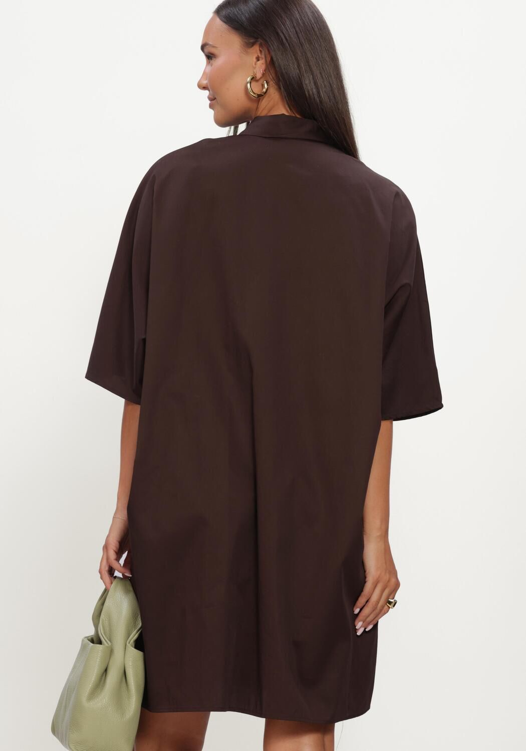 Braune Y.A.S. Minikleid YASKAREN 3/4 DRESS - large