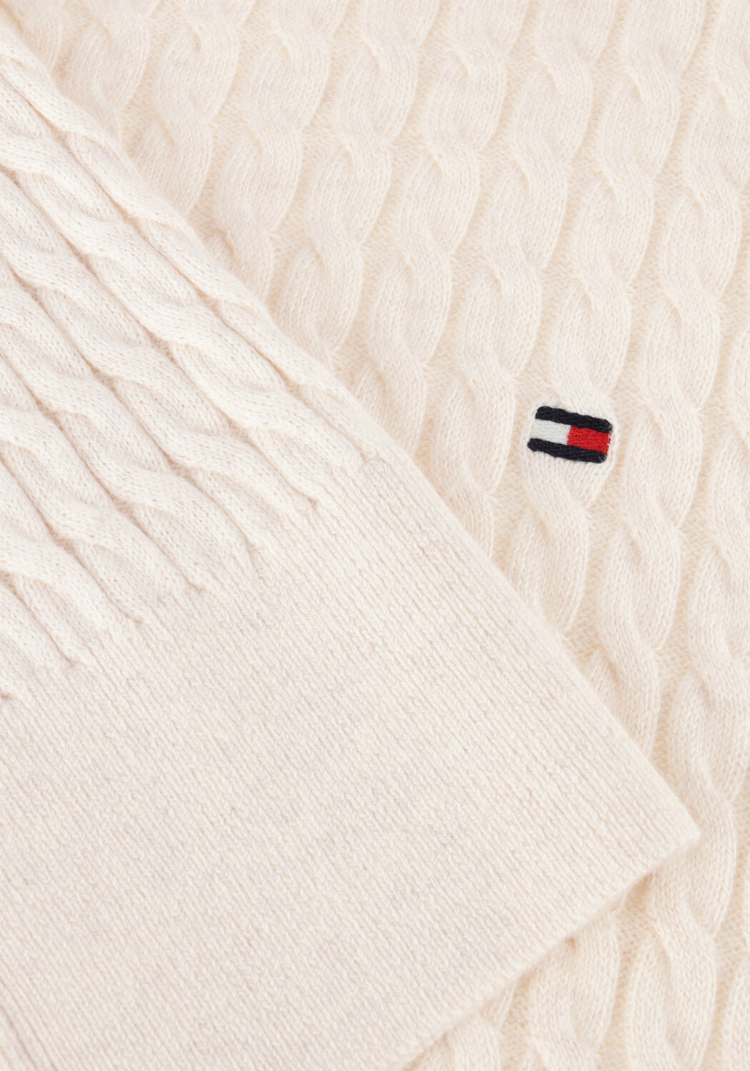 Nicht-gerade weiss TOMMY HILFIGER Pullover CO CABLE FINE CG - large