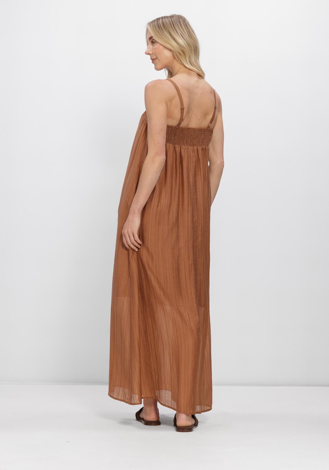 Braune CO'COUTURE Maxikleid REGGIECC STRAP DRESS - large